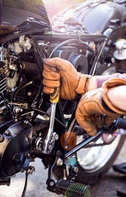 Collision Insurance helps repair your motorcycle
