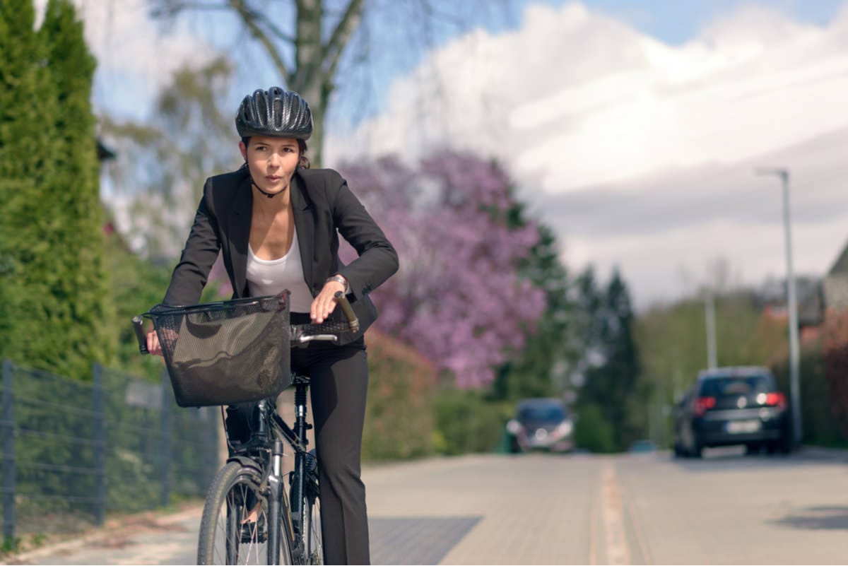 female bike commuter accident insurance attorney