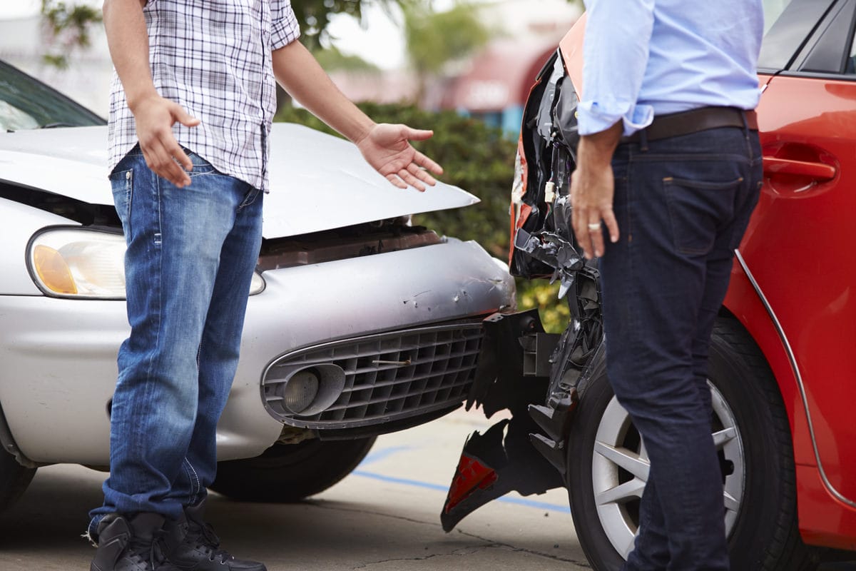 image of two people car accident | denver accident lawyers
